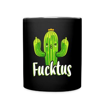 Fucktus drôle de cactus plante cactus succulente - Mug uni - noir - Devant