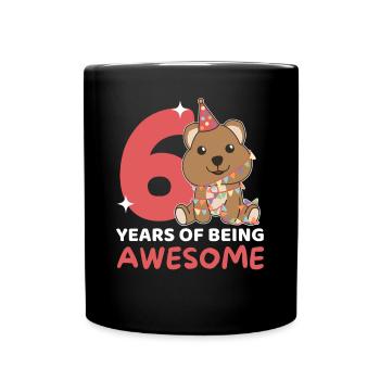 Quokka pour les enfants de 6 ans - Mug uni - noir - Devant