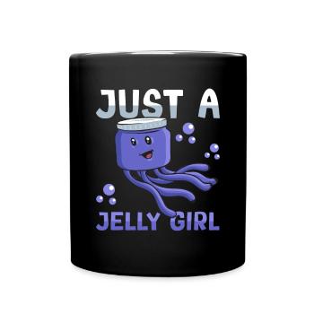 Jellyfish Marine Diving Jellyfish - Full Colour Mug - black - Front