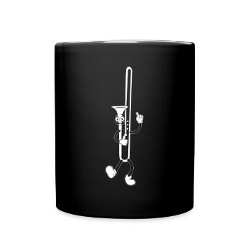 Trombone Joueur Tromboniste Trombone Musicien Tromb - Mug uni - noir - Devant