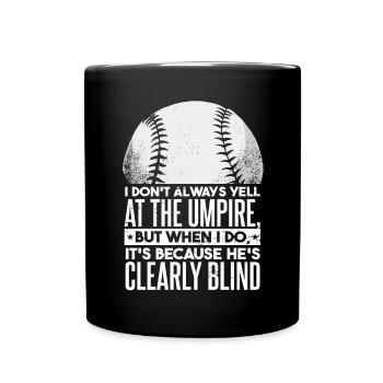 Funny Baseball Player Dad - Full Colour Mug - black - Front