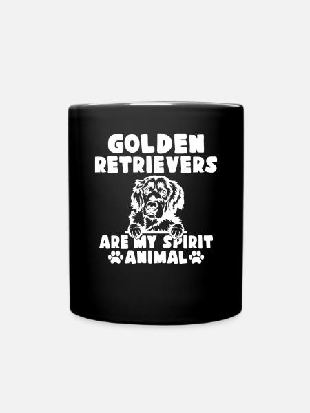 Golden Retriever Geschenke - Tasse einfarbig - Schwarz