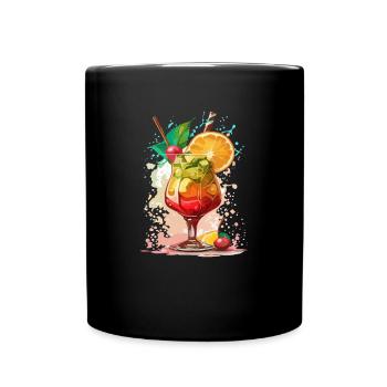 Cocktail - Full Colour Mug - black - Front