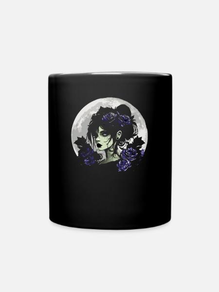 Fille gothique aux roses noires - Gothique - Mug uni - noir