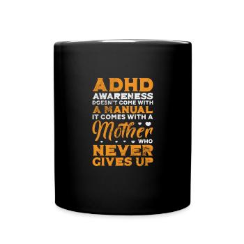 ADHS - Tasse einfarbig - Schwarz - Vorne