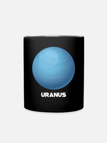 Uranus - Tasse einfarbig - Schwarz