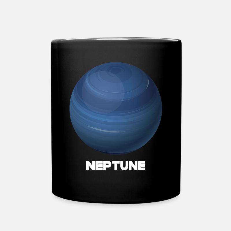 Neptun - Tasse einfarbig - Schwarz