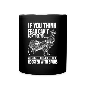 Rooster Chicken Lover Animalchicken ownerchicken f - Full Colour Mug - black - Front