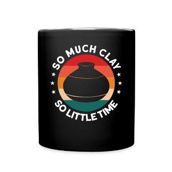 Töpfern Töpfer Töpferei Pottery - Full Colour Mug - black - Front