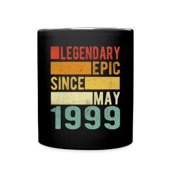 Birthday May 1999 Legendary epic - Full Colour Mug - black - Front