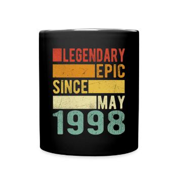Anniversaire Mai 1998 Épopée légendaire - Mug uni - noir - Devant