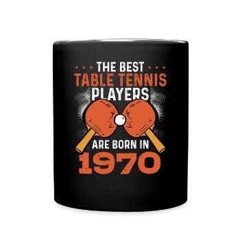 The Best Table Tennis Players 1970 - Full Colour Mug - black - Front