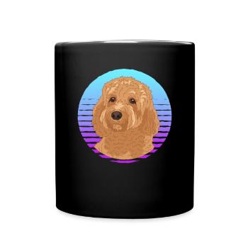 Cavapoo Dog Cavoodle Dog Owner Gift - Full Colour Mug - black - Front