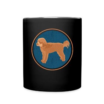 Cavapoo Dog | Cavoodle Dog Owner Gift - Full Colour Mug - black - Front