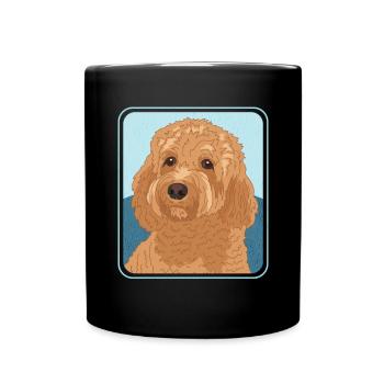 Cavapoo Dogs Cavoodle Dog Owner Gift - Full Colour Mug - black - Front