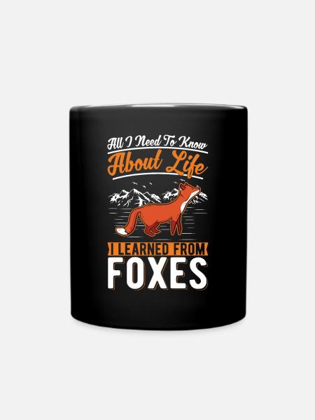 Fox Cadeau Renard roux - Mug uni - noir