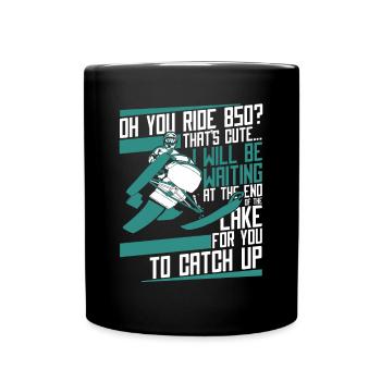 Oh Your Ride 850 Snow Motorcycle Snowmobile - Full Colour Mug - black - Front