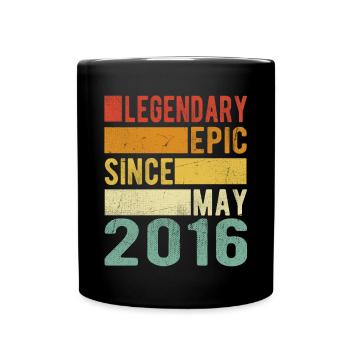 Birthday May 2016 Legendary Epic - Full Colour Mug - black - Front
