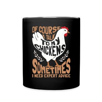 Chicken Lover Farming - Full Colour Mug - black - Front