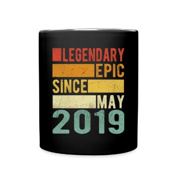 Birthday May 2019 Legendary epic - Full Colour Mug - black - Front