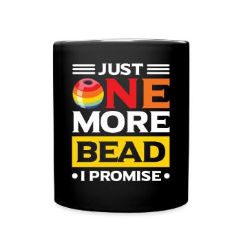 Perle Perle Broderie Bijoutier Fabricant de bijoux - Mug uni - noir - Devant