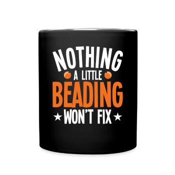 Perle Perle Broderie Bijoutier Fabricant de bijoux - Mug uni - noir - Devant
