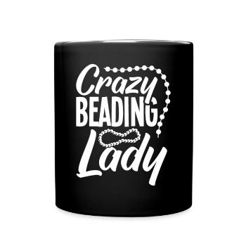 Perle Perle Broderie Bijoutier Fabricant de bijoux - Mug uni - noir - Devant