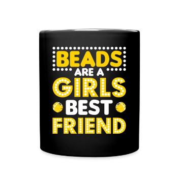 Perle Perle Broderie Bijoutier Fabricant de bijoux - Mug uni - noir - Devant