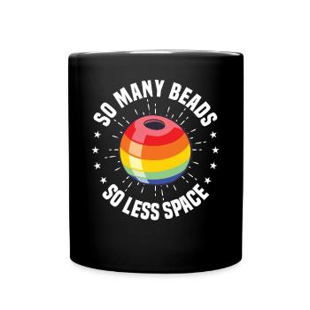 Perle Perle Broderie Bijoutier Fabricant de bijoux - Mug uni - noir - Devant