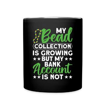 Perle Perle Broderie Bijoutier Fabricant de bijoux - Mug uni - noir - Devant
