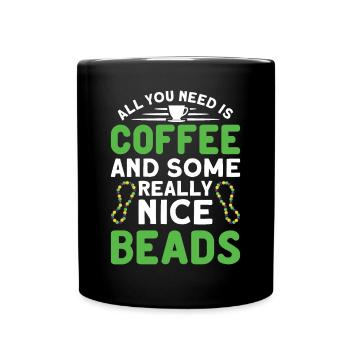Beaded Beadwork Jeweller Jewellery Maker - Full Colour Mug - black - Front
