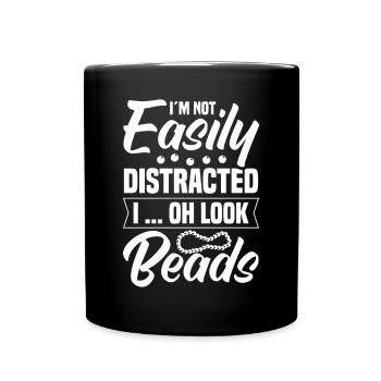 Beaded Beadwork Jeweller Jewellery Maker - Full Colour Mug - black - Front