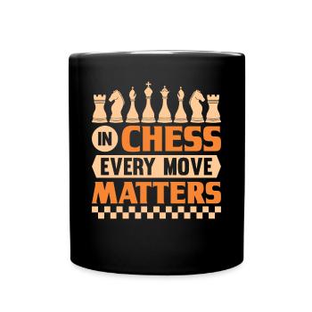 Chess Chess Piece King Pawn Dream - Full Colour Mug - black - Front