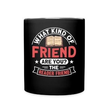Book lover design with books for literature - Full Colour Mug - black - Front