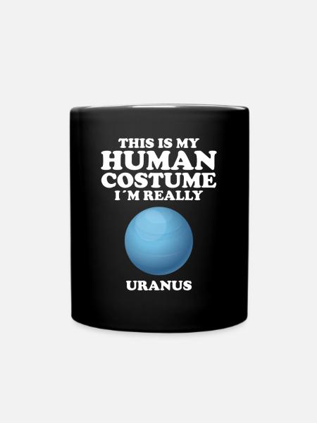Uranus - Tasse einfarbig - Schwarz