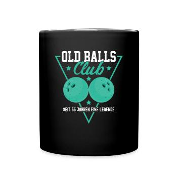 Old Balls Club - Seit 55 Jahren eine Legende - Tasse einfarbig - Schwarz - Vorne