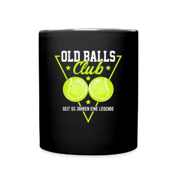 Old Balls Club - Seit 55 Jahren eine Legende - Tasse einfarbig - Schwarz - Vorne