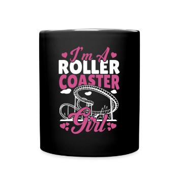 Amusement Park Theme Park Vacation I'm A Roller Co - Full Colour Mug - black - Front