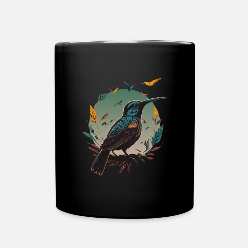 Nature Lovers - Charming Hummingbird - Tasse einfarbig - Schwarz