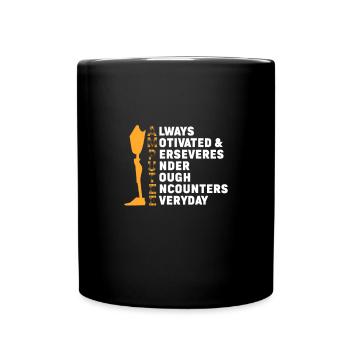 Amputation Amputation Prosthesis Gift - Full Colour Mug - black - Front