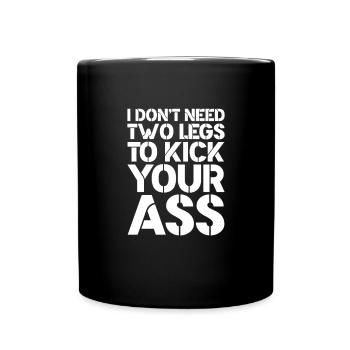Amputation Amputation Prosthesis Gift - Full Colour Mug - black - Front