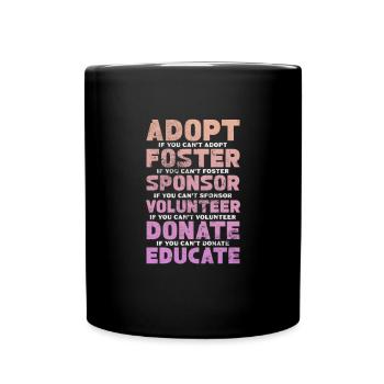 Animal Rescue Animal Welfare Animal Friend Gift - Full Colour Mug - black - Front