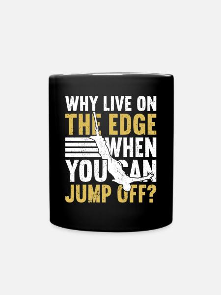 Bungee-Jump Bungee-Jumping - Tasse einfarbig - Schwarz