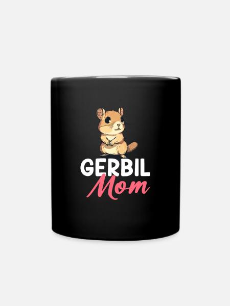 Gerbille maman, gerbille - Mug uni - noir