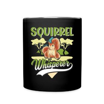 Écureuil Whisperer - Mug uni - noir - Devant