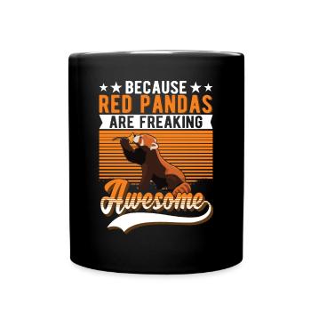 Red Panda Cadeau Panda Rouge - Mug uni - noir - Devant