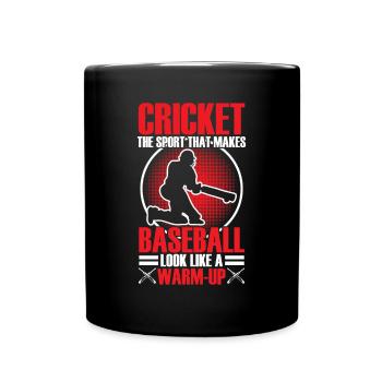 Cricket, Der Sport, Der Baseball - Tasse einfarbig - Schwarz - Vorne