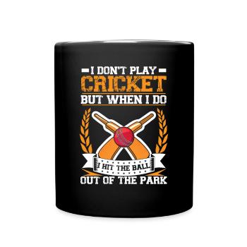 J’ai frappé la balle hors du parc - Mug uni - noir - Devant