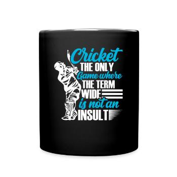 Cricket le jeu dans lequel le terme - Mug uni - noir - Devant