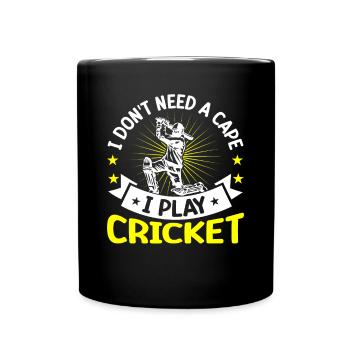 Ich Brauche Keinen Umhang, Ich Spiele - Tasse einfarbig - Schwarz - Vorne